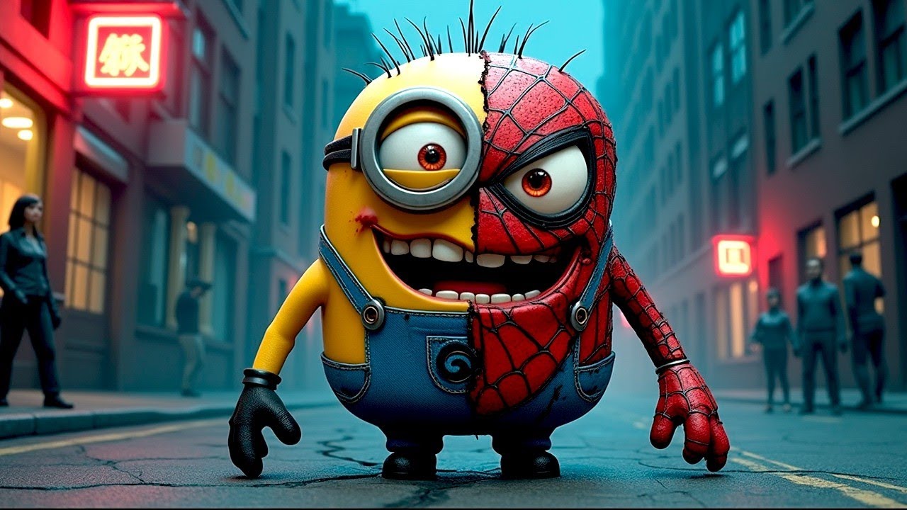 MINION Meets SPIDER-MAN: The Most Chaotic Hero Ever?! 🕷️🤣
