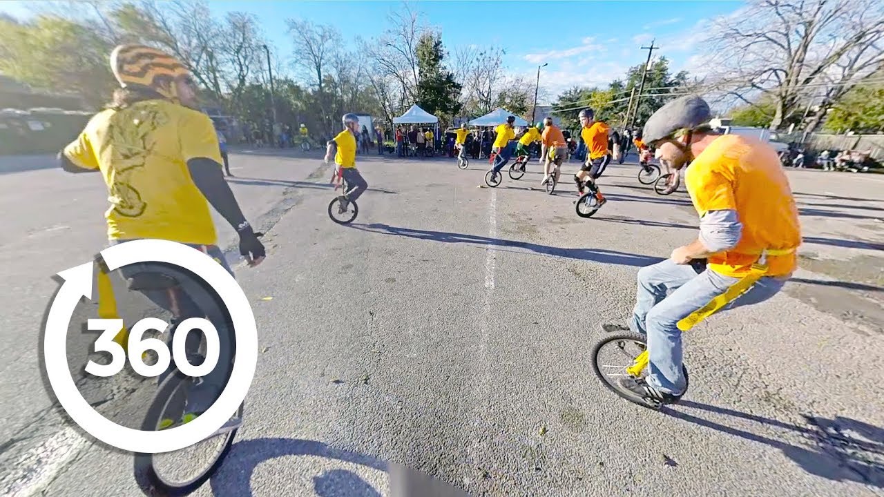 Unicycle Football (360 Video)