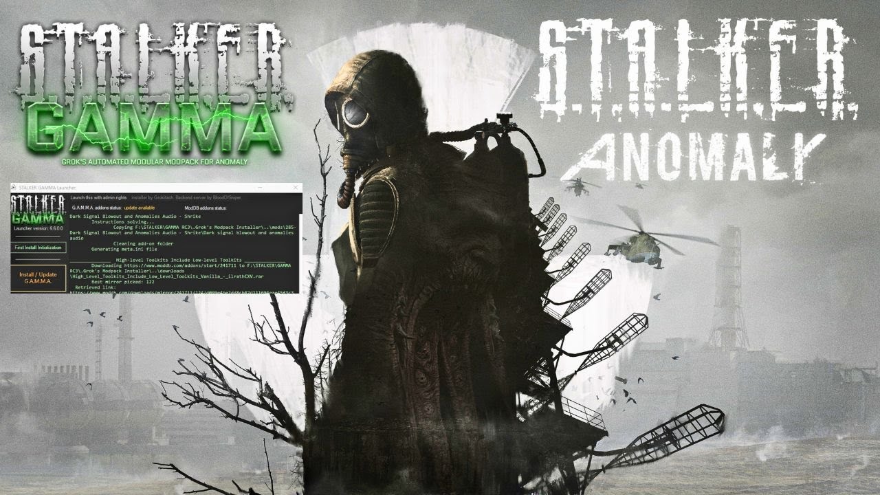 Fast & Easy S.T.A.L.K.E.R. Anomaly + G.A.M.M.A 9.4 Install & Update