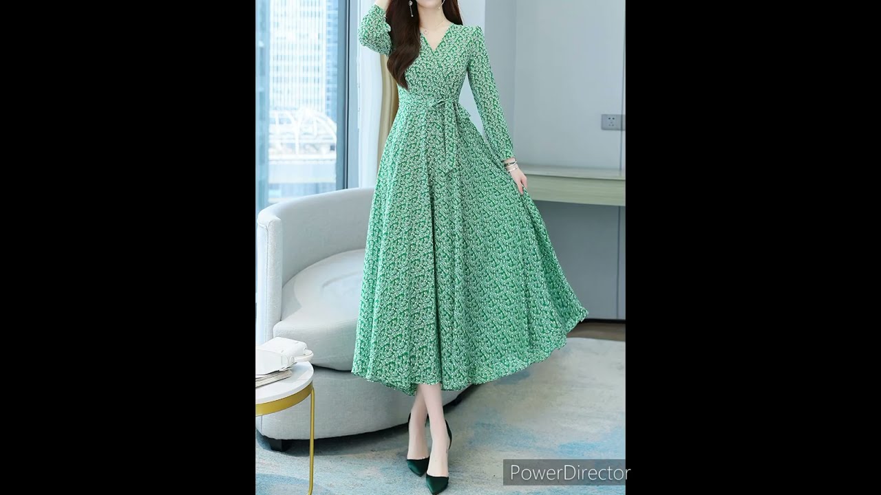 #summer korean stylish girls frocks design 2025
