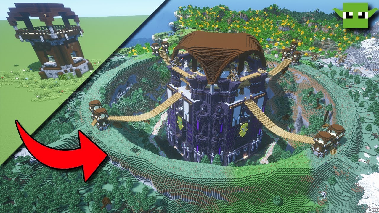 Minecraft Pillager Outpost Transformation + Tour