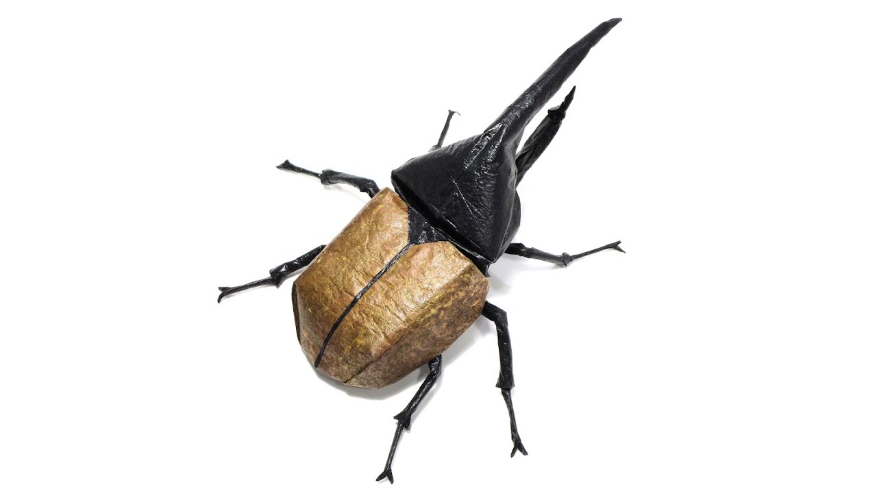 Origami Hercules Beetle (Satoshi Kamiya) Time Lapse