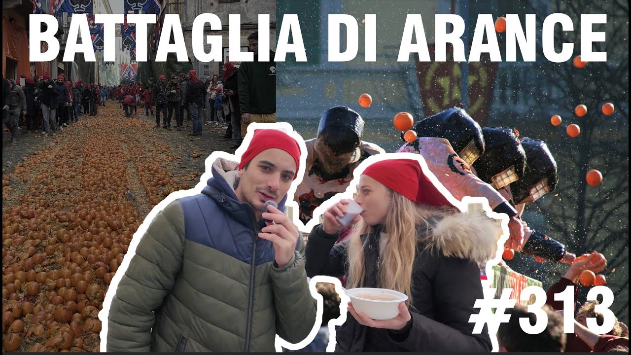 BATTAGLIA DI ARANCE durante lo Storico Carnevale d'Ivrea