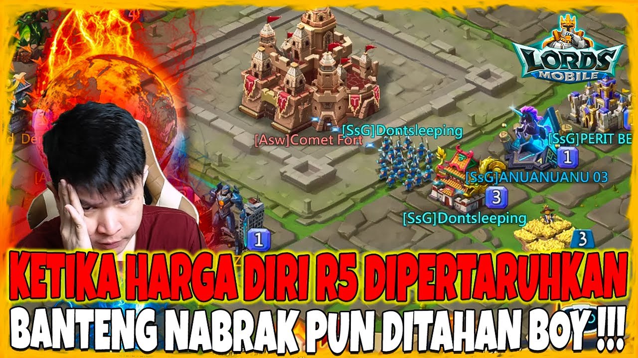 KETIKA HARGA DIRI R5 DIPERTARUHKAN !!! BANTENG NABRAK PUN DITAHAN BOY !!! - Lords Mobile Indonesia