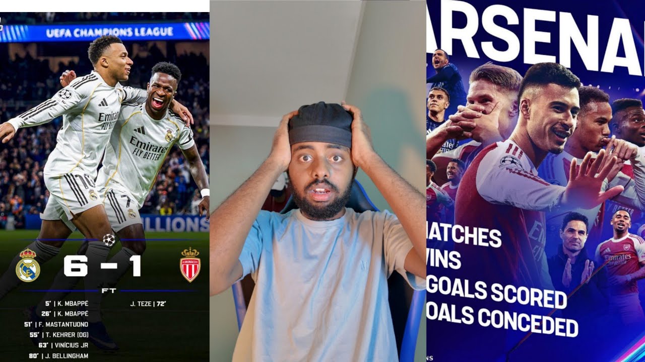 War Vini iyo mbappe umada ka qabta ar cawa🙉arsenal waa awood cad ceebtii ku dhacday city