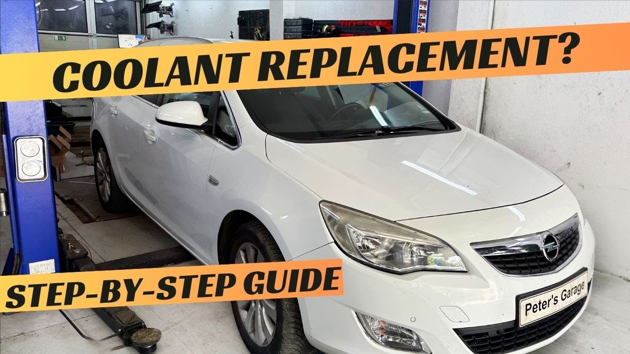 Opel Astra J 1.7 CDTI Coolant replacement / Cooling system bleeding