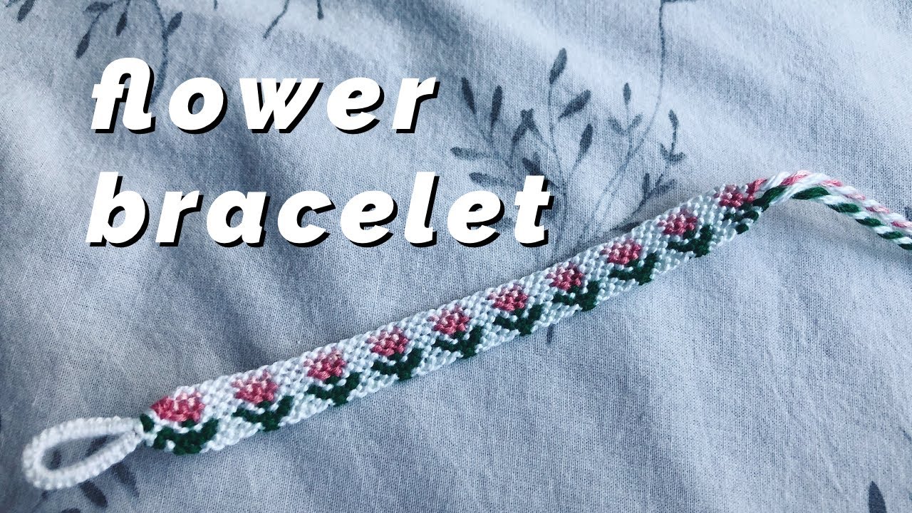flower bracelet tutorial! 🌸 (advanced)