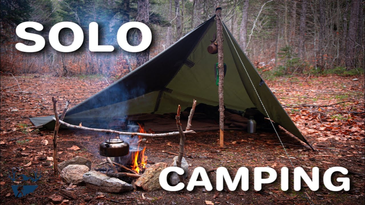 SOLO CAMPING IN THE FOREST | ASMR