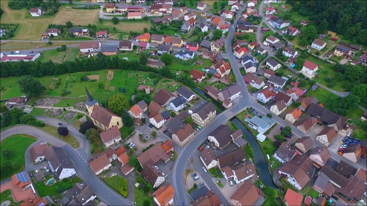 Oberkessach von oben (Full HD)