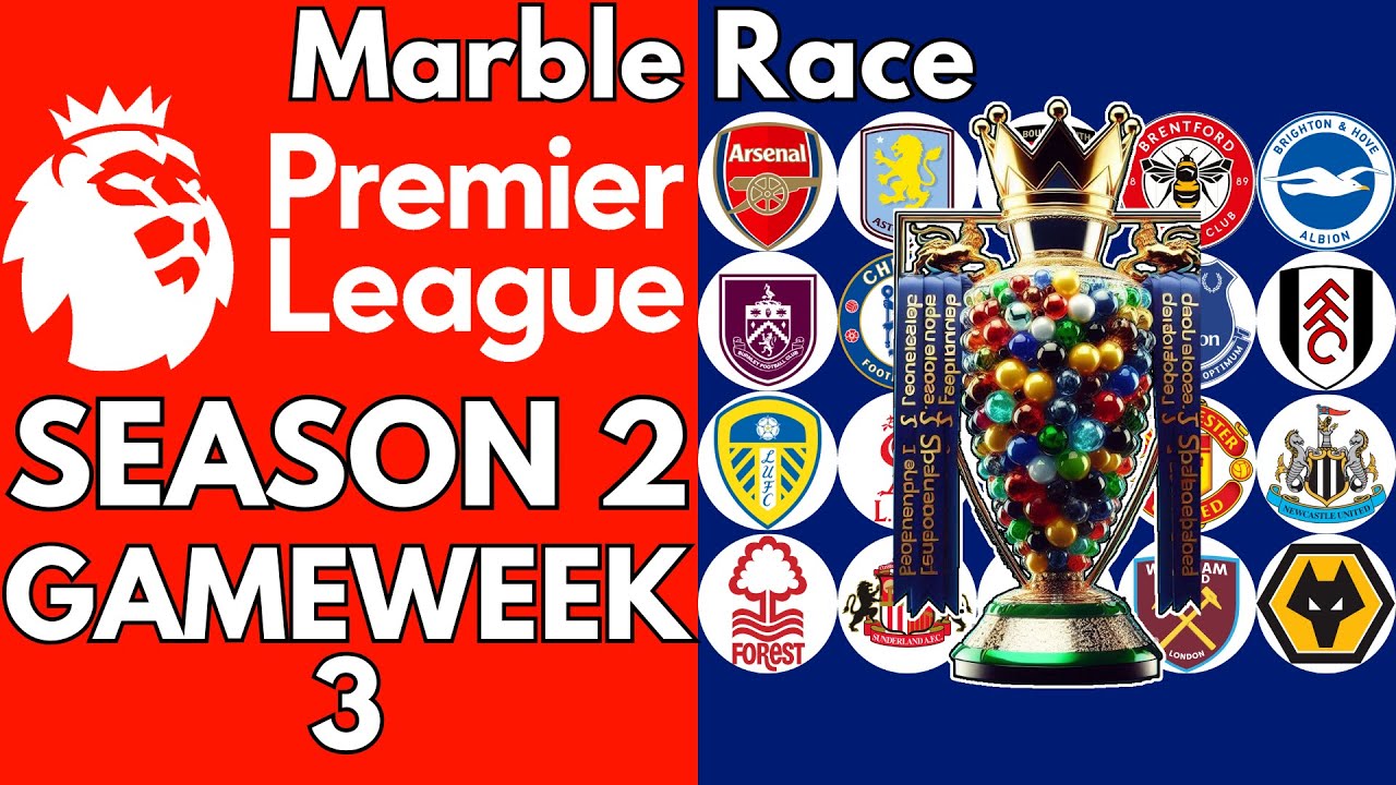 MARBLE RACE PREMIER LEAGUE - Gameweek 3! #marblerace #simplemarblerace #fpl #gameweek3 #gw3