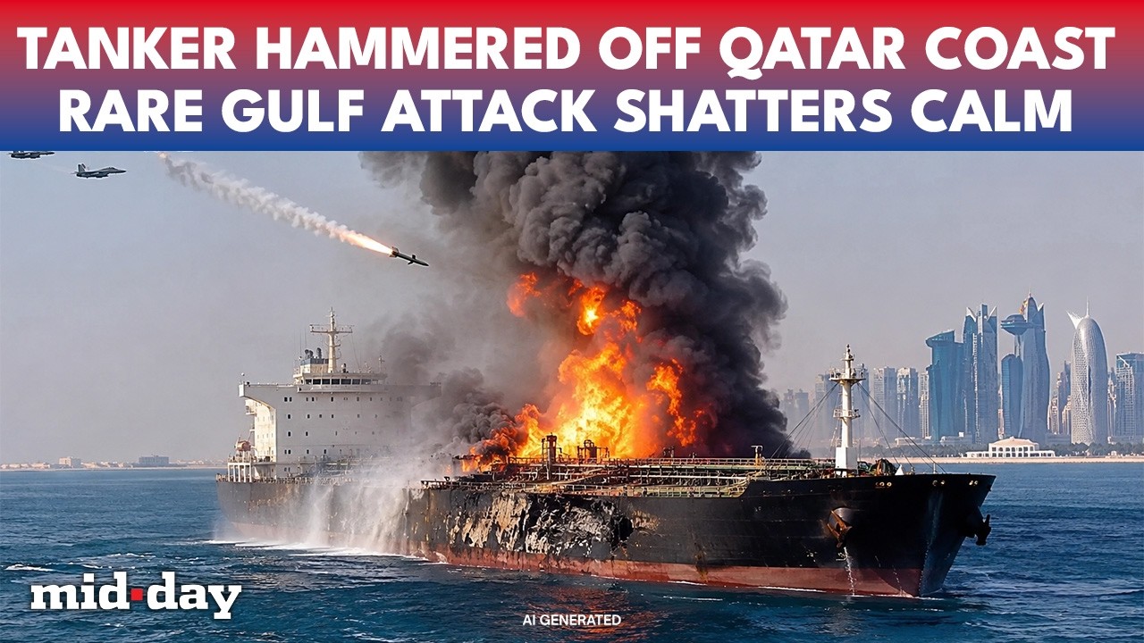 Tanker POUNDED Off Qatar: Multiple Projectiles Strike Vessel As Hormuz Threat Boils Over | WATCH