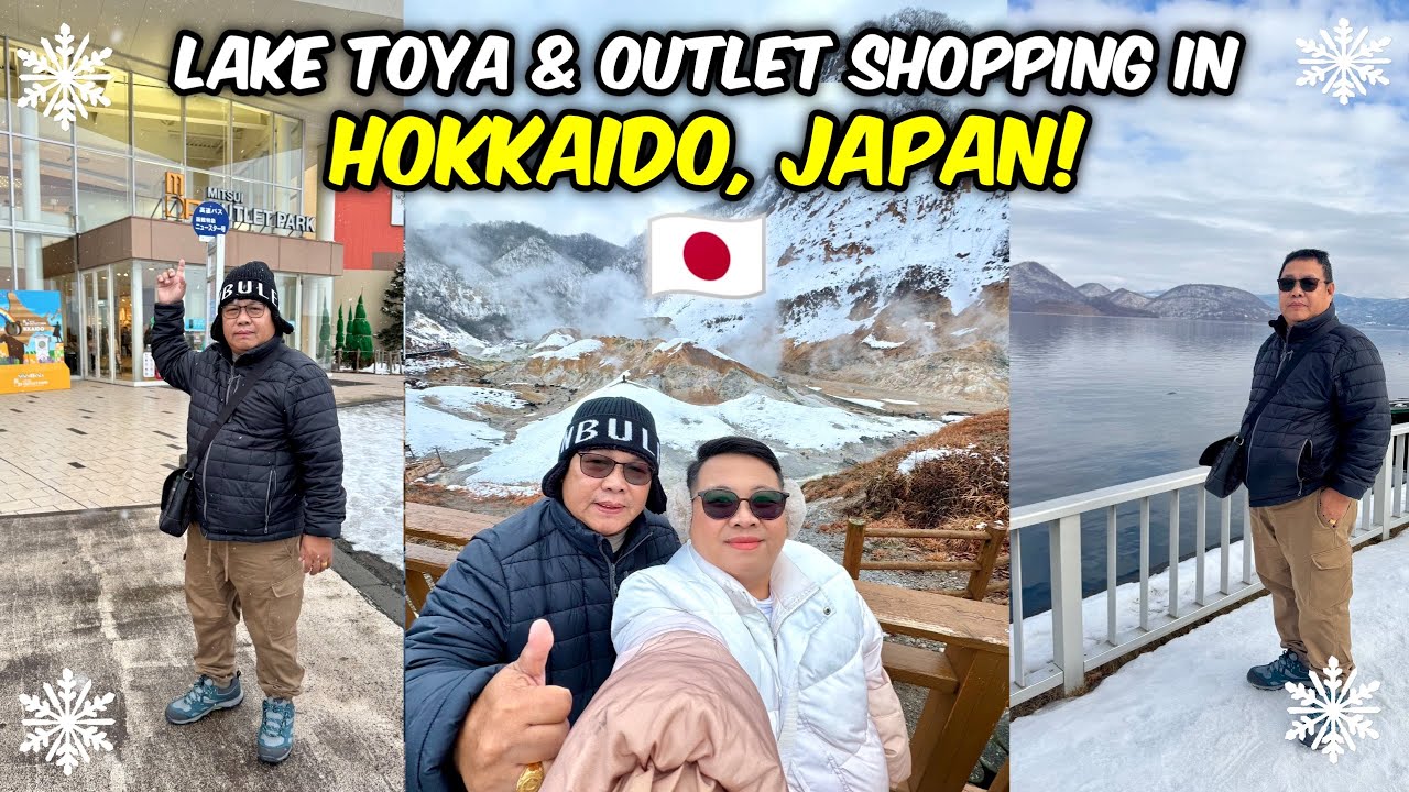 Outlet Shopping in Hokkaido + Lake Toya and Hell Valley Tour! 🇯🇵❄️🌨️ | JM Banquicio