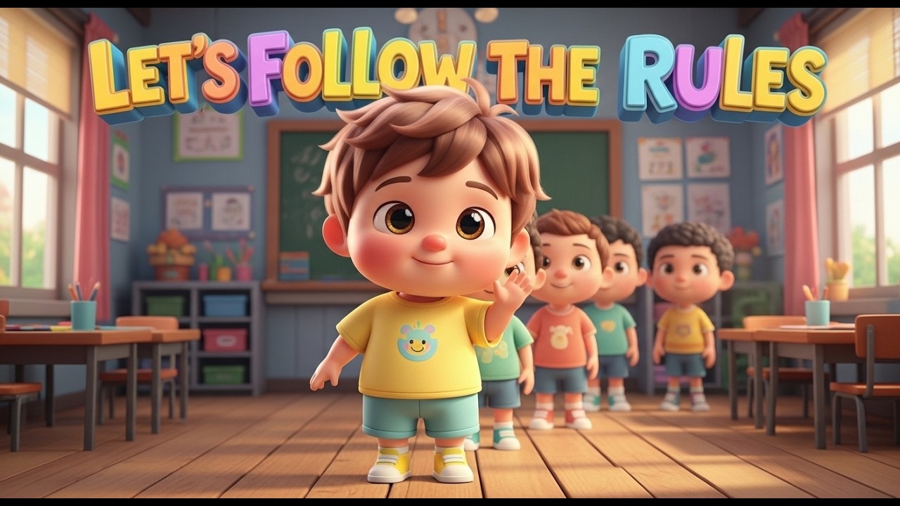 Let’s Follow the Rules – Nursery Rhyme, Safety Fun, and Toddler Learning