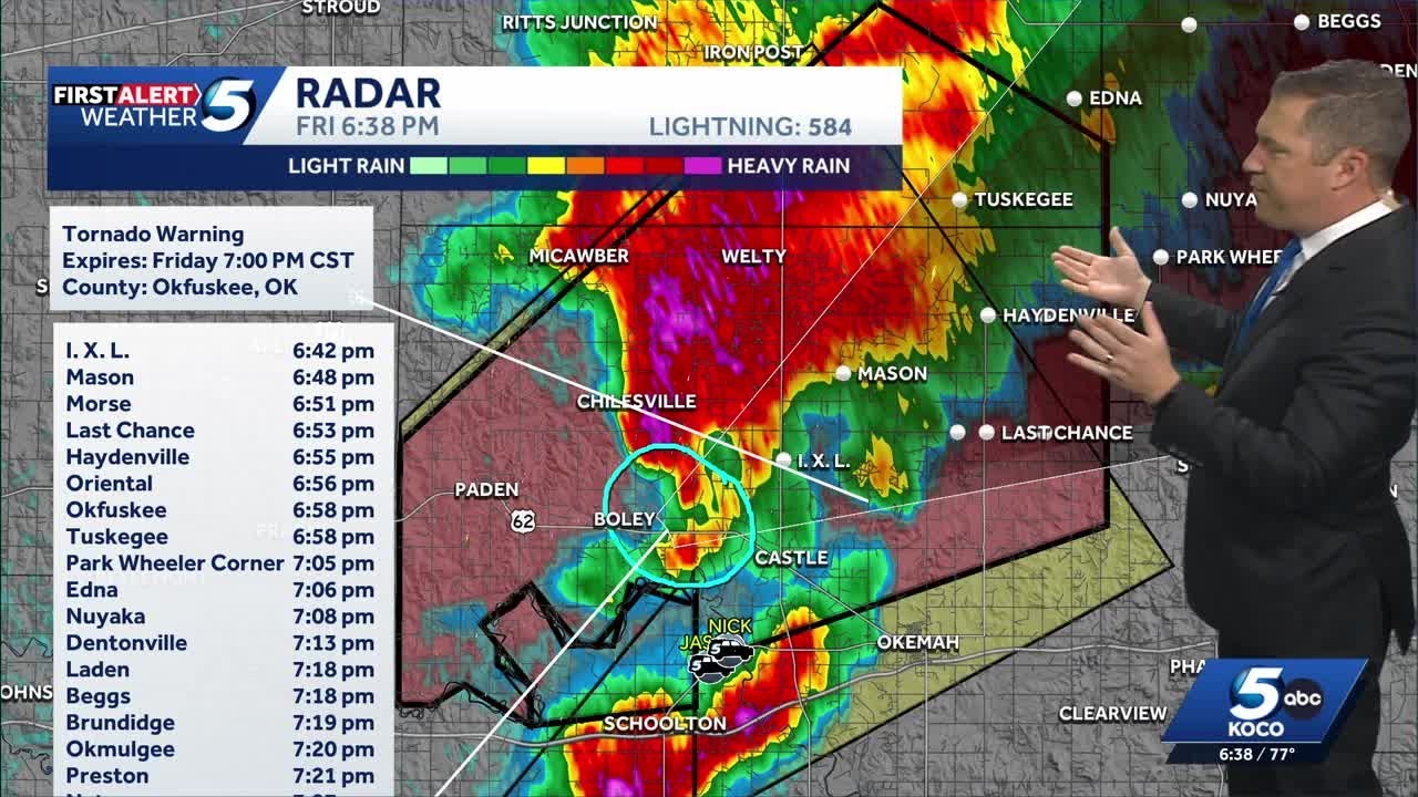 UPDATES: Tracking tornado-warned storms moving through Oklahoma