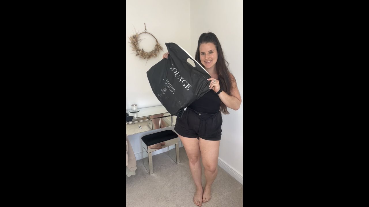 LOUNGE UNDERWEAR APPAREL TRY-ON HAUL | Lounge Sale Up To 70% Off! 🖤 #shorts