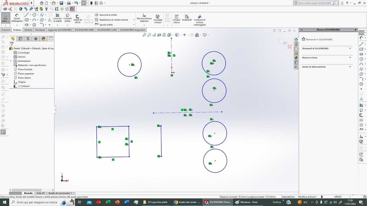 Solidworks: Specchia Entità (015)
