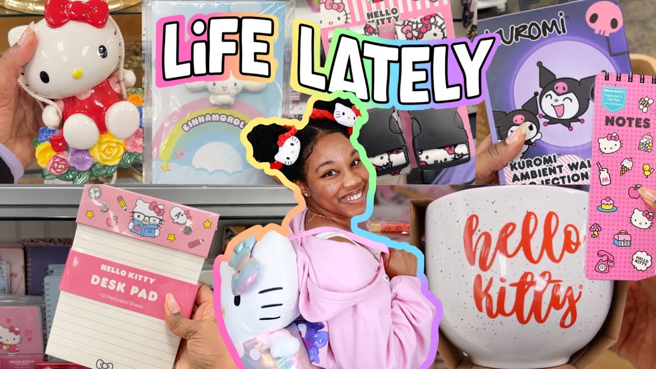 🍓VLOG: hello kitty HUNTING and sanrio HAUL 🌈 l Marshalls & HomeGoods