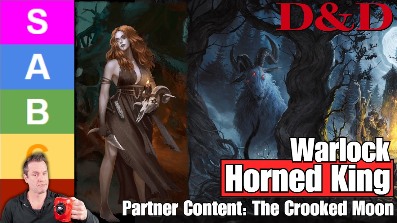 D&D 5.5: New Horned King Warlock Subclass - Crooked Moon  - Partner Content