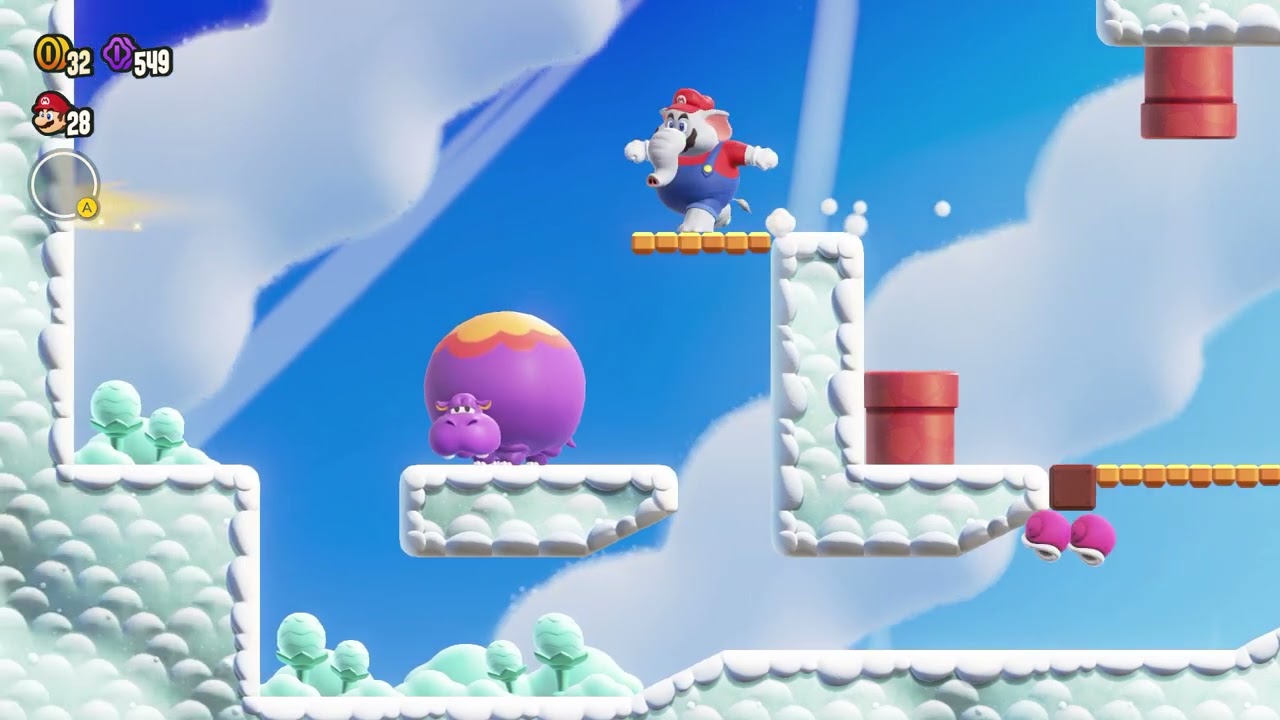 Super Mario Bros. Wonder - World 1: Pipe-Rock Plateau - Cosmic Hoppos
