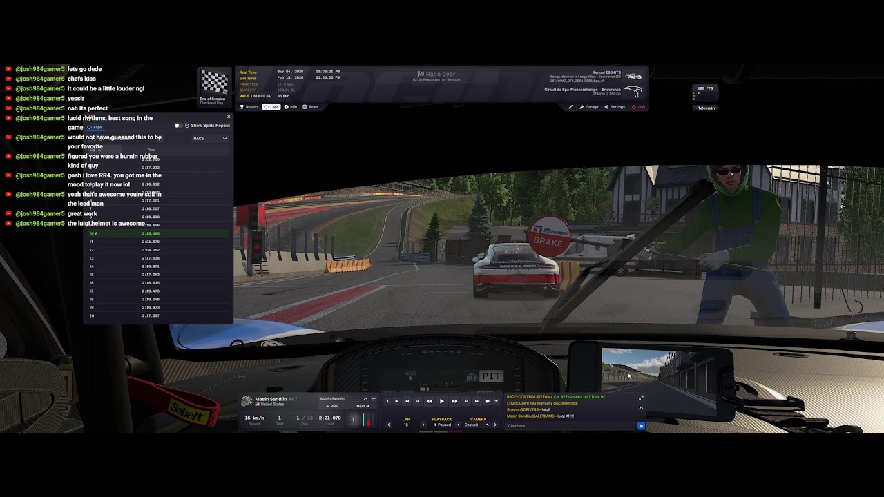 Onboard with the #47 - Ferrari 296 GT3! Slow Poke MotorSports Championship 5/8