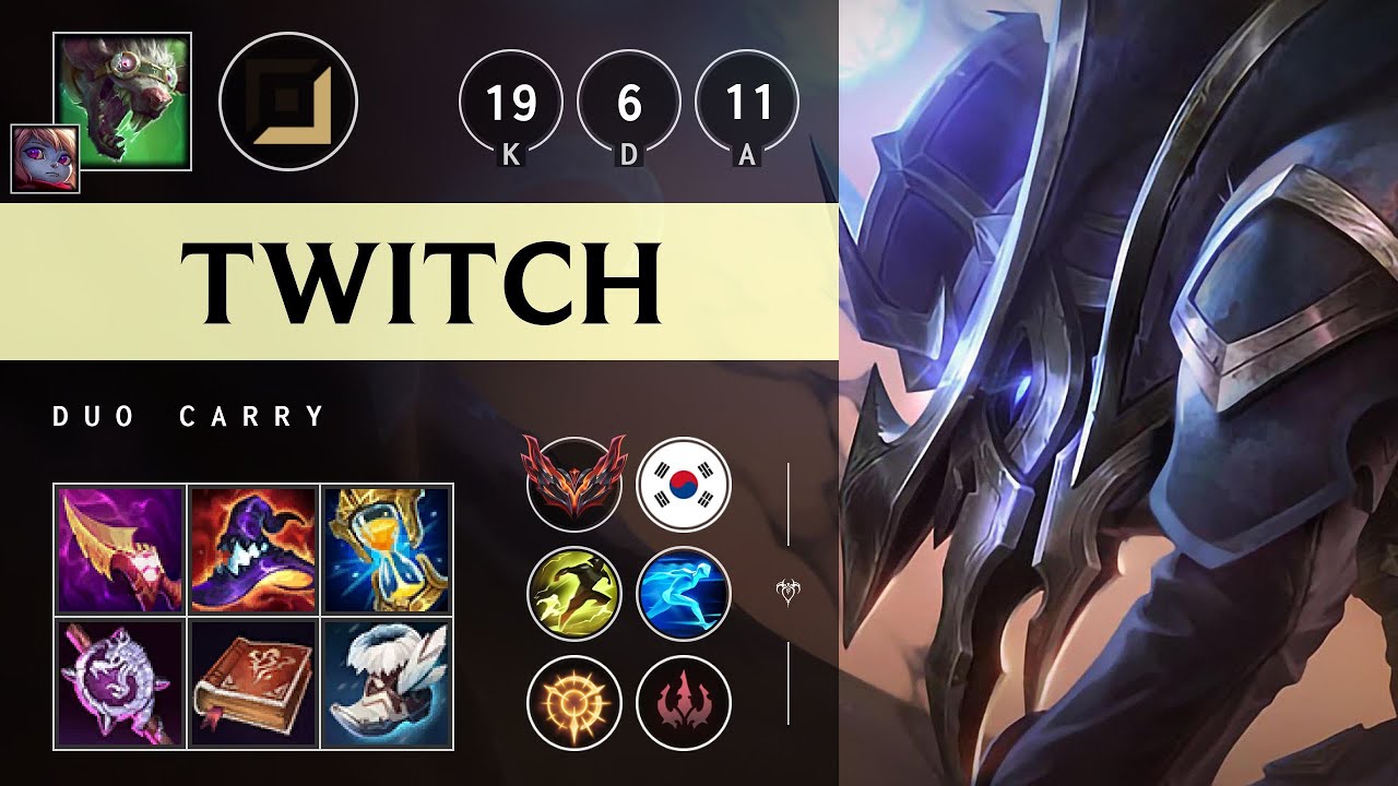 Twitch ADC vs Caitlyn - KR Grandmaster Patch 25.21