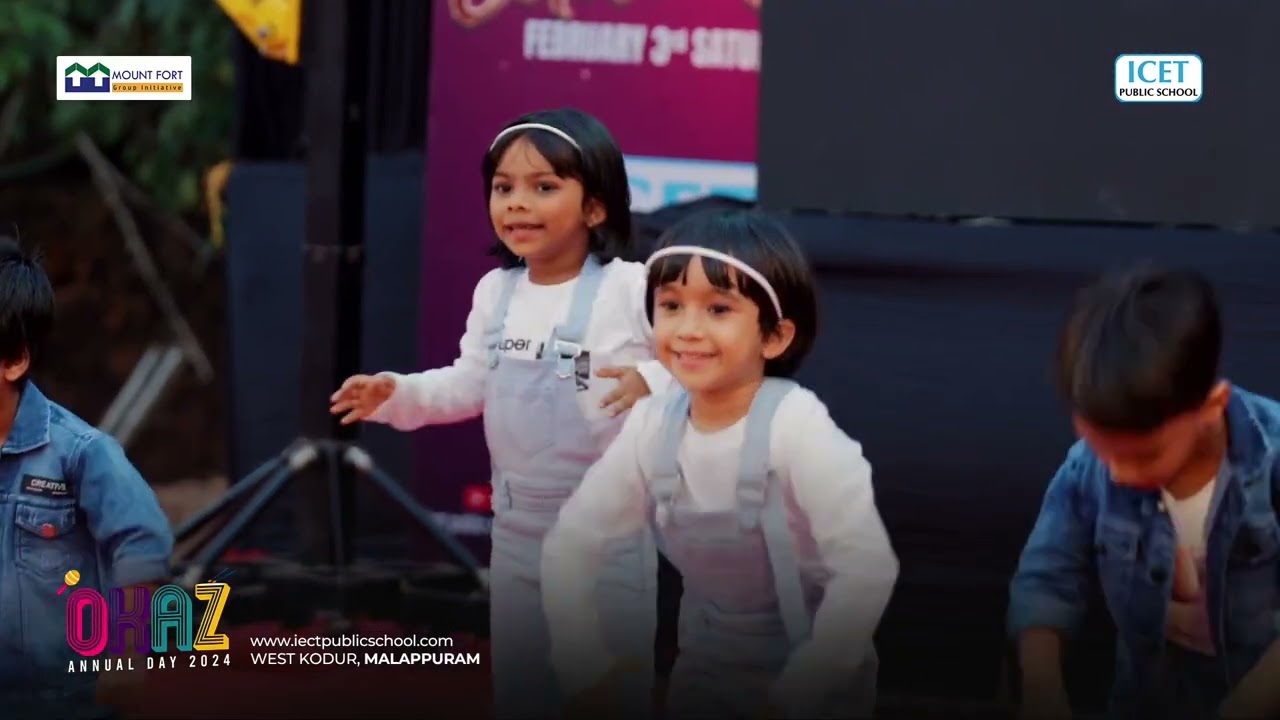 OKAZ 2k24 |GROUP ACTION SONG |ANNUAL DAY CELEBRATION | MONTESSORI | ICET PUBLIC SCHOOL