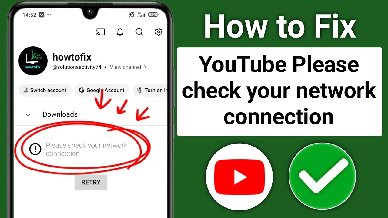 How to Fix YouTube &ldquo;Please Check Your Network Connection&rdquo; Problem | 100% Working Solution