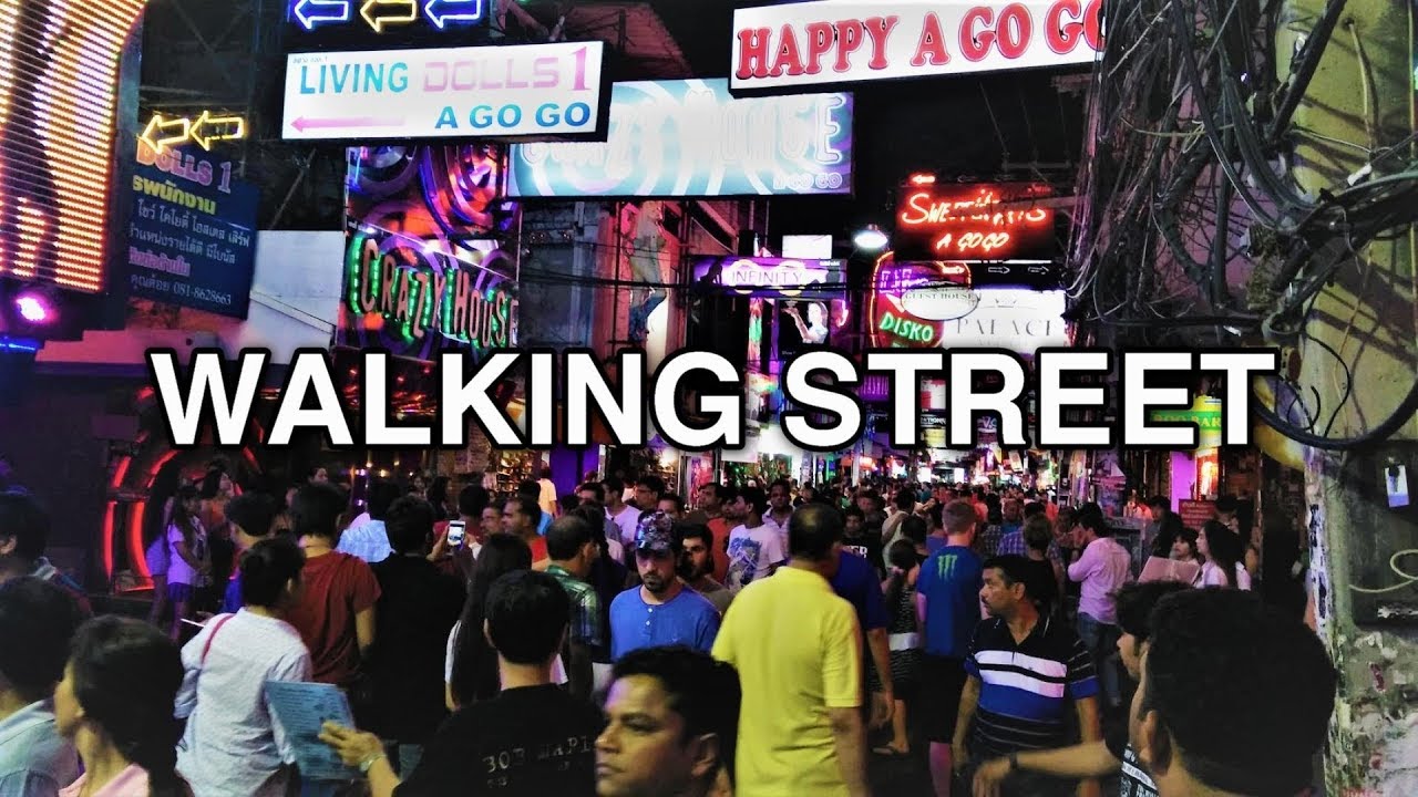 Walking Street Pattaya at Night - Thailand 2019 [4K]