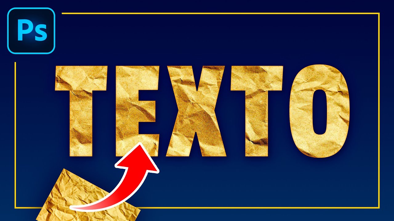 🖼️ Poner una IMAGEN dentro de TEXTO en Photoshop