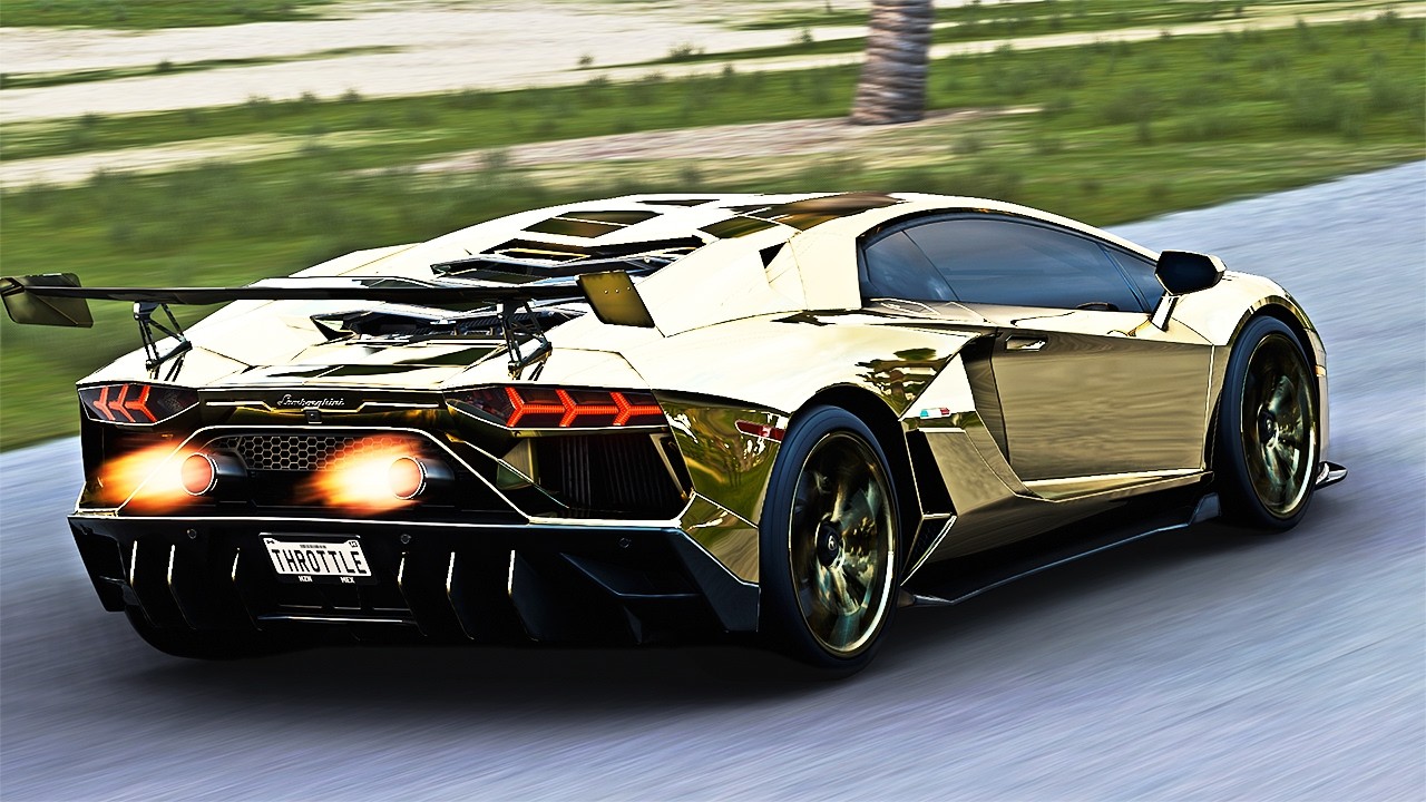 1250 HP Lamborghini Aventador Gold Goliath Race Forza Horizon 5 Logitech G29 steering wheel Gameplay