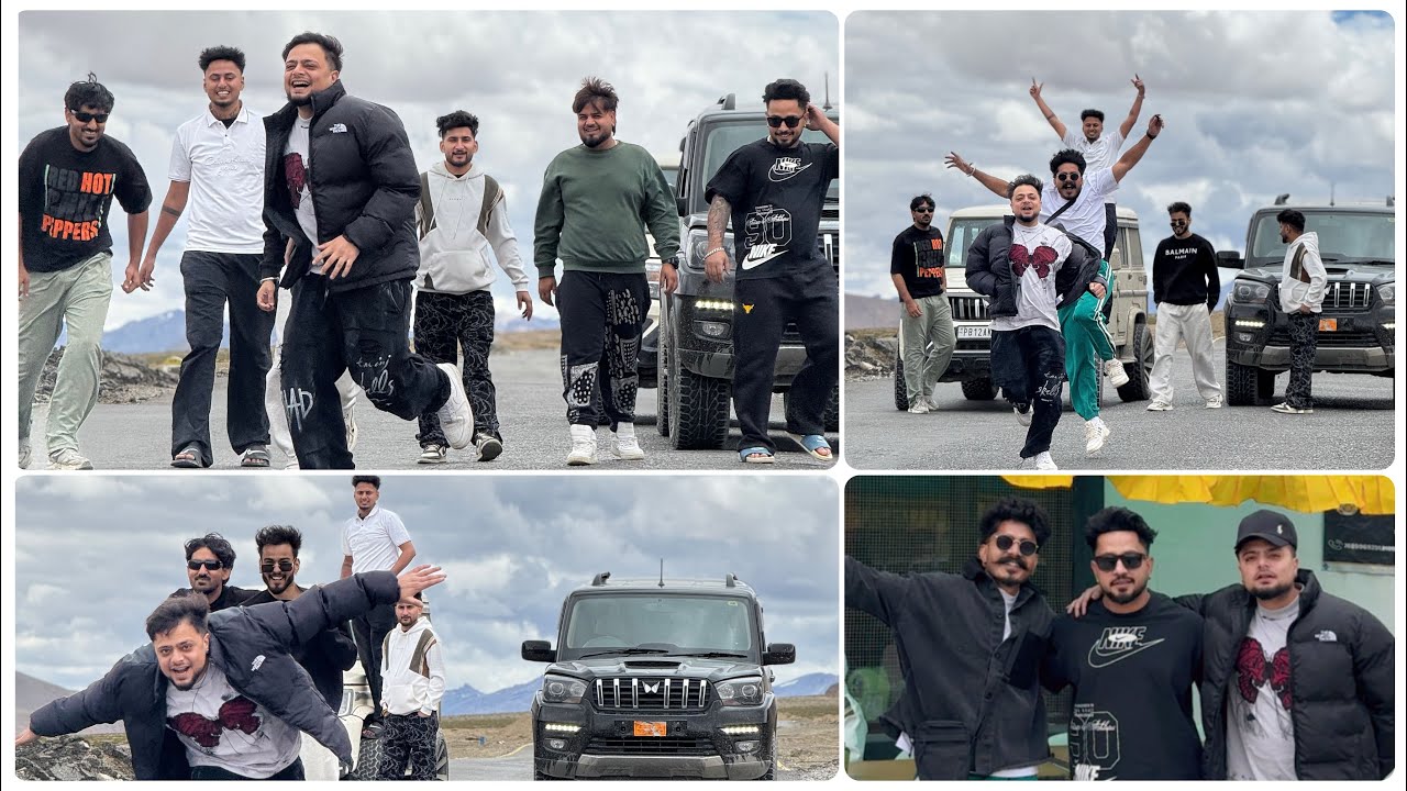 Leh Ladakh Part -2 Full Ronka Laaiya 😍😂 17000 Ft Uchaai Te Puj Ge😳