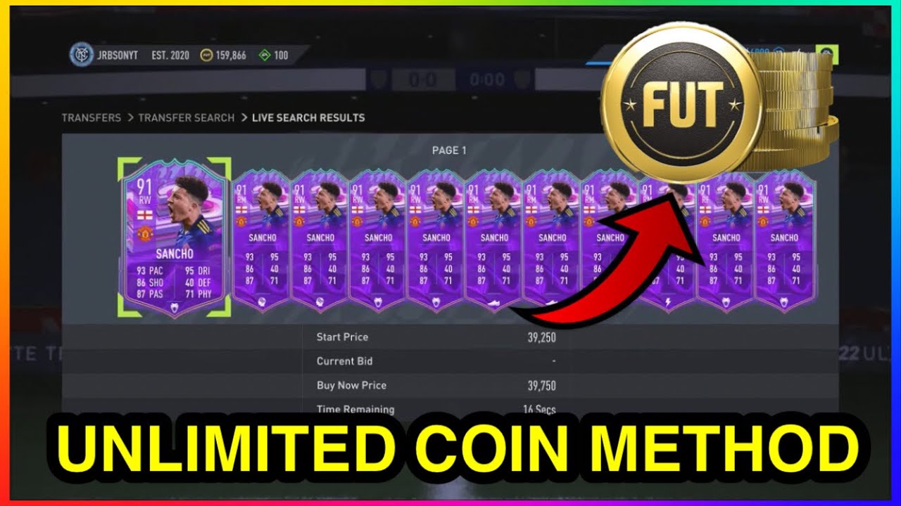 *NEW* UNLIMITED COIN METHOD IN FIFA 22 ULTIMATE TEAM | FIFA 22 SNIPING FILTER