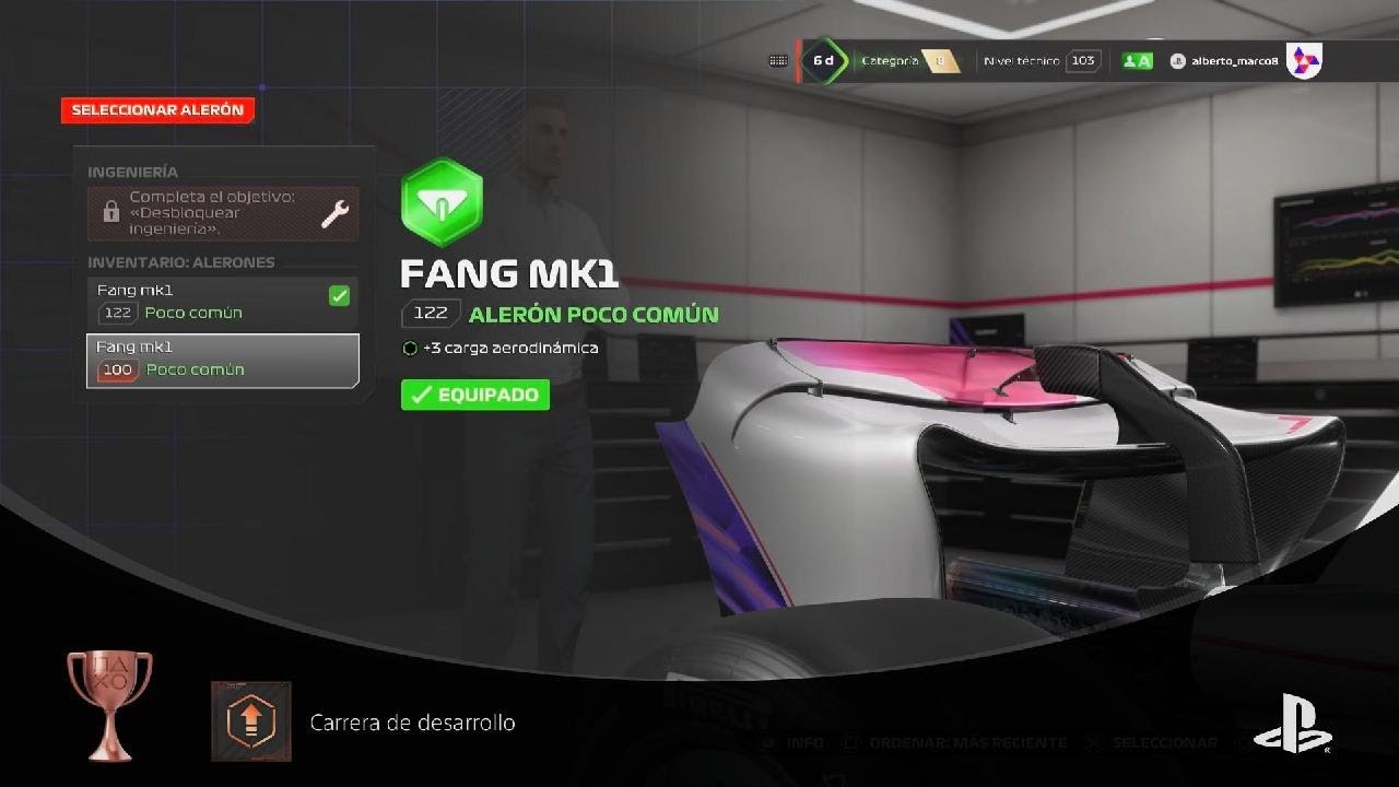 F1 24 PS5 Trofeo Carrera de desarrollo