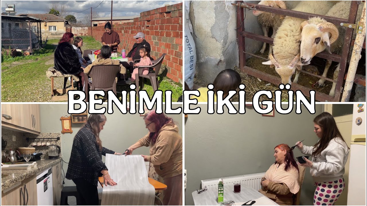 Köyde Doğal Bir Günümüz 🌿 Bahçeden Eve İki Günlük Hayat, Eski Masa Kaplaması, Komşu Ziyareti, vlog