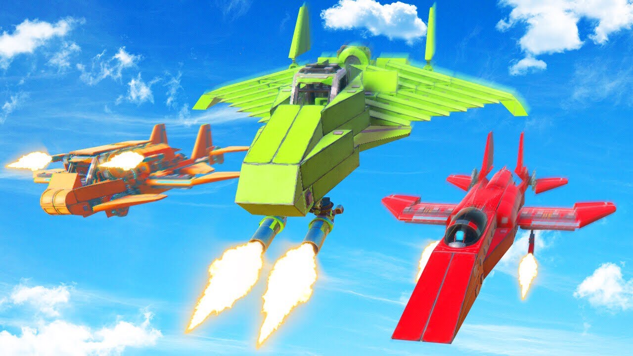 FIGHTER JET BUILD CHALLENGE! (Trailmakers)