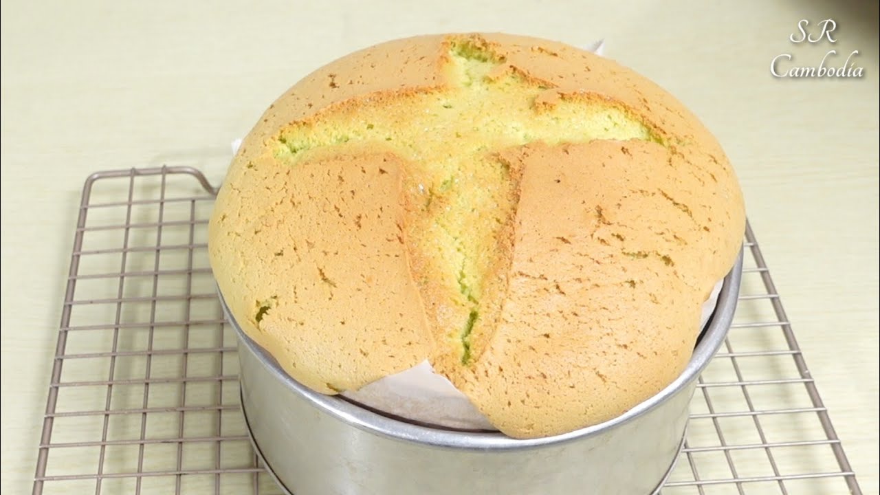 Pandan Chiffon Cakes | របៀបធ្វើនំពងទារសជាតិស្លឹកតើយ