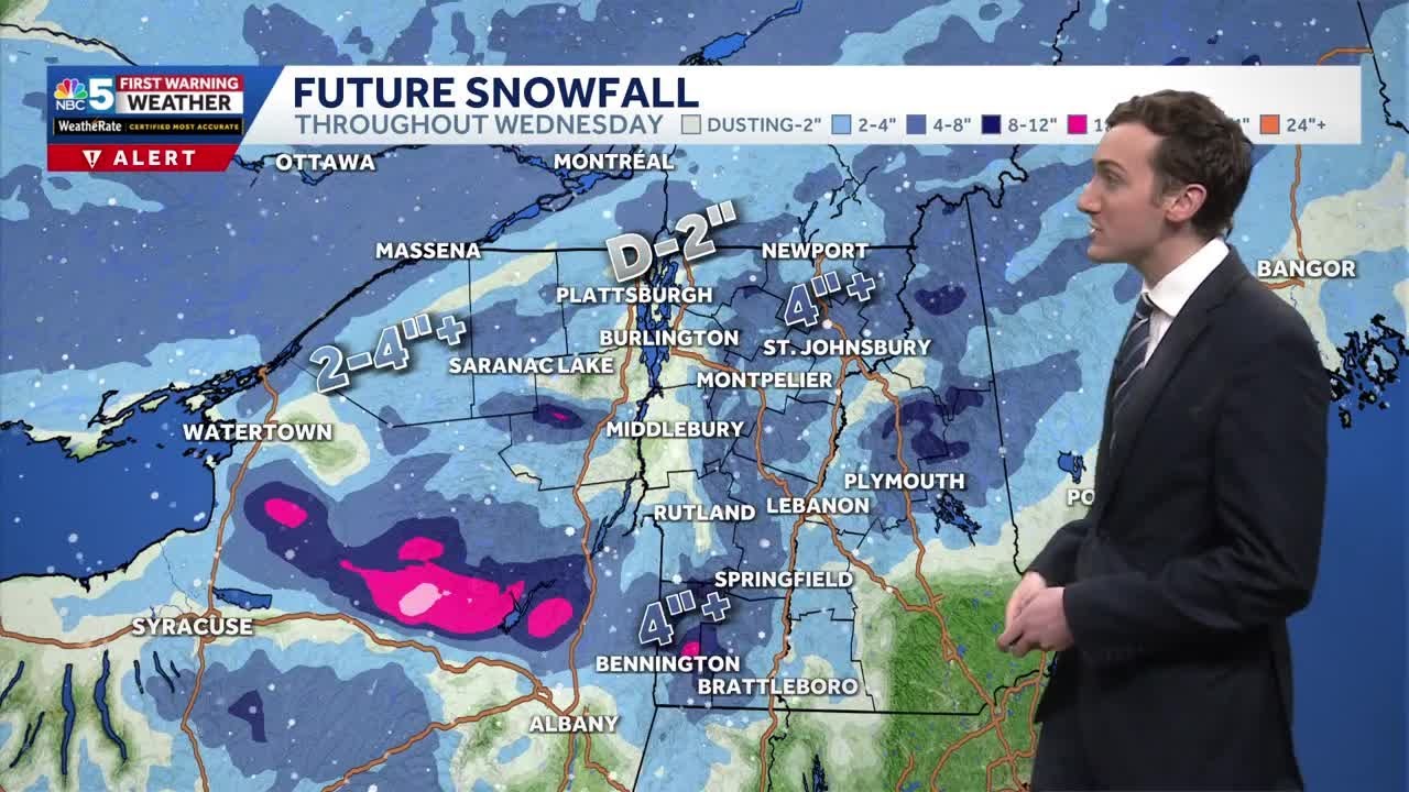 Forecast: Snow picks up late Wednesday morning, some lingering showers possible on Thursday
