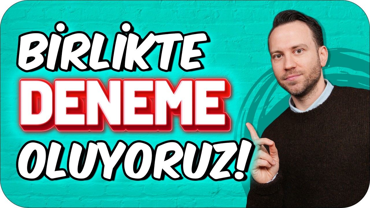 Birlikte Deneme Sınavı Oluyoruz ❗📢