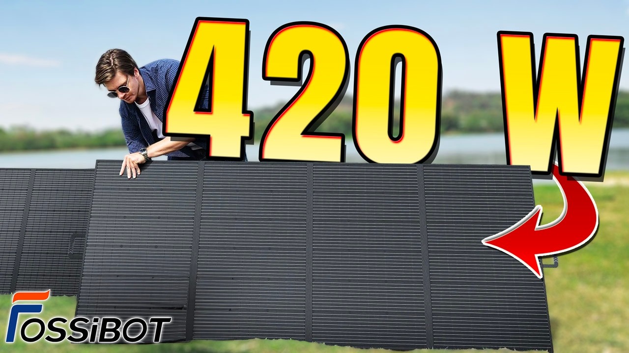 Ce PANNEAU SOLAIRE Portable Sort 420 W FOSSIBOT SP420 Idéal pour la Maison, Camping