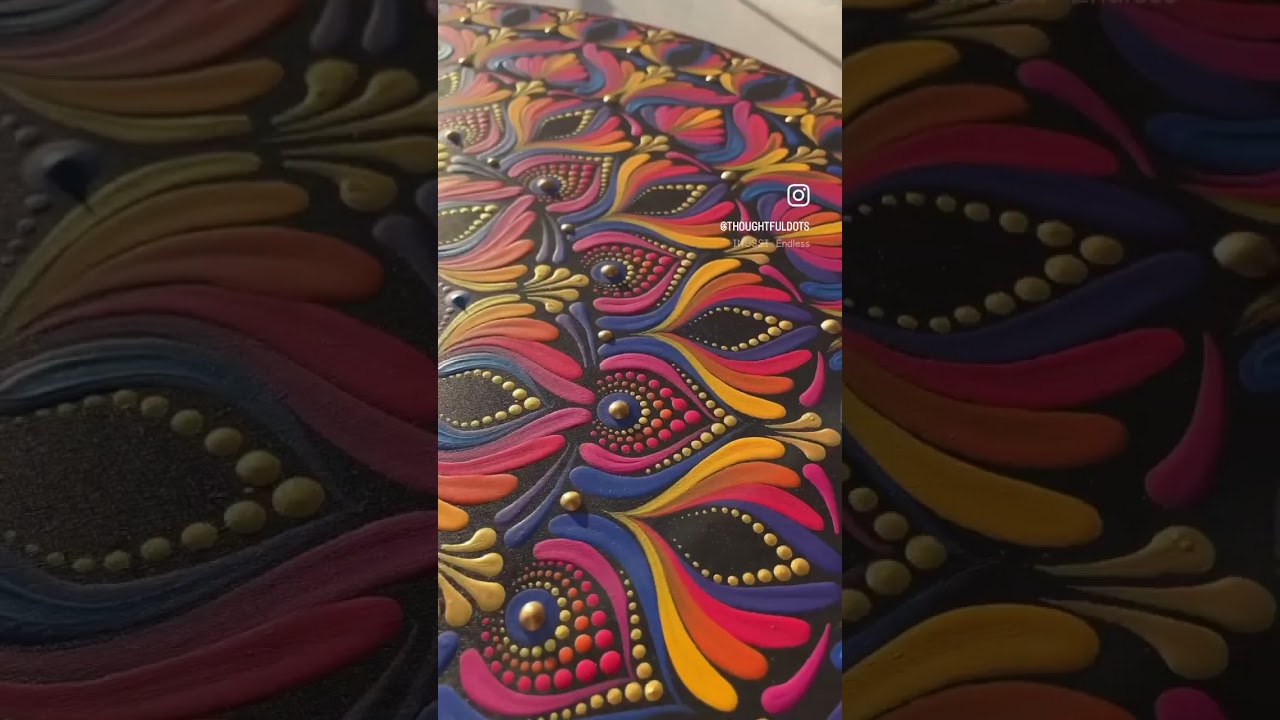 VIBRANT & Dimensional Mandala ✨22&rdquo; custom order