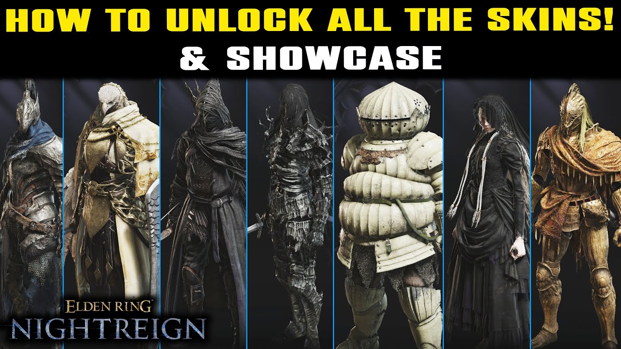 UNLOCK ALL The SKINS in Elden Ring Nightreign ULTIMATE GUIDE! | ALL Skins SHOWCASE (GARBS)