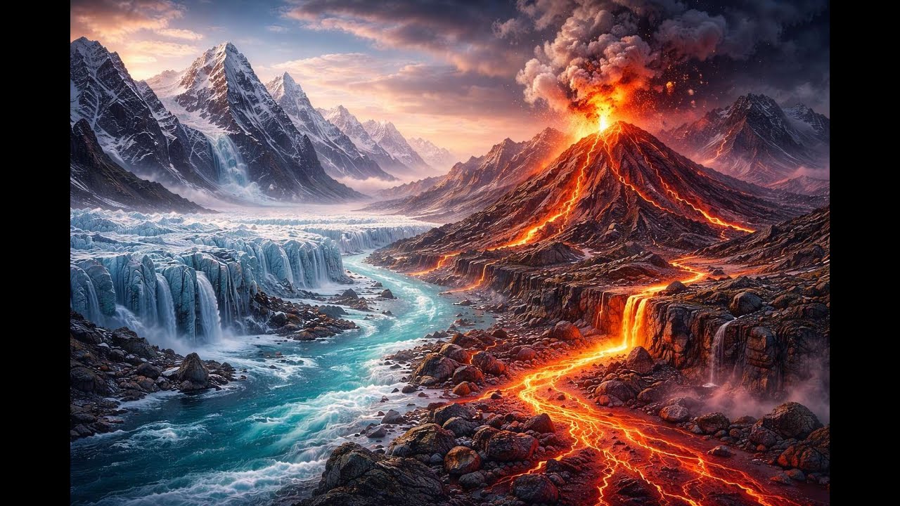 🎶 🌙 .5 hr Earth’s Most Beautiful Natural Landscapes 🌎 Inspiring Mountains, Rivers & Peaceful Scenery