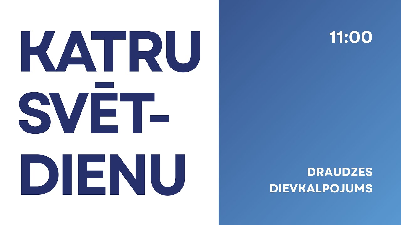 Par ko Dievs tevi uzslavē - Dievkalpojuma tiešraide - 01.02.2026