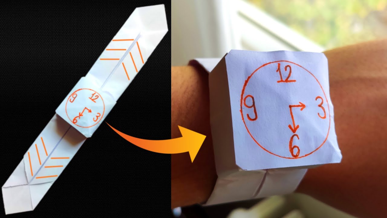 Kağıttan Kol Saati Yapımı !!!