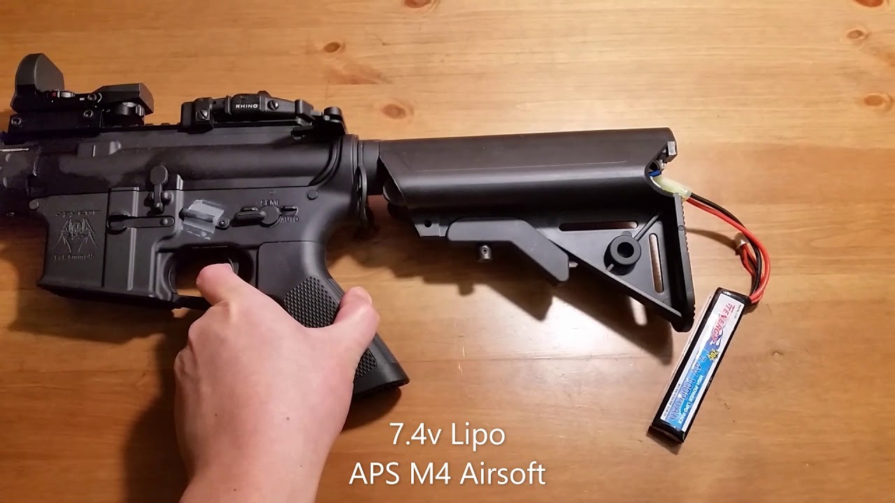 7.4 vs 11.1 Lipo Airsoft APS M4