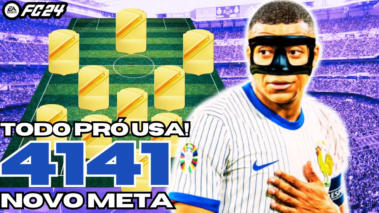 A TÁTICA 4-1-4-1 DOS PROFISSIONAIS: A CHAVE PARA DERROTAR AS TÁTICAS META NO EAFC 24