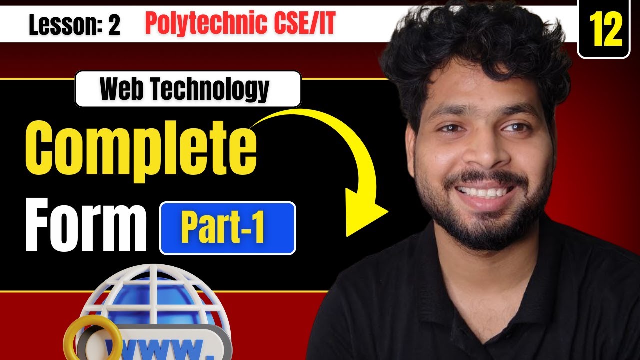 Complete HTML form | part-1 | Web technology Polytechnic 3rd semester | CSE/IT
