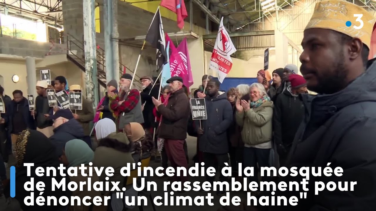 Tentative d'incendie à la mosquée de Morlaix. Un rassemblement pour dénoncer 