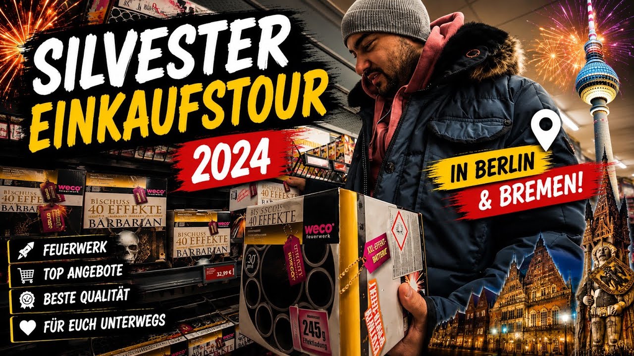 SILVESTER FEUERWERK EINKAUFSTOUR 2024 | BERLIN | BREMEN