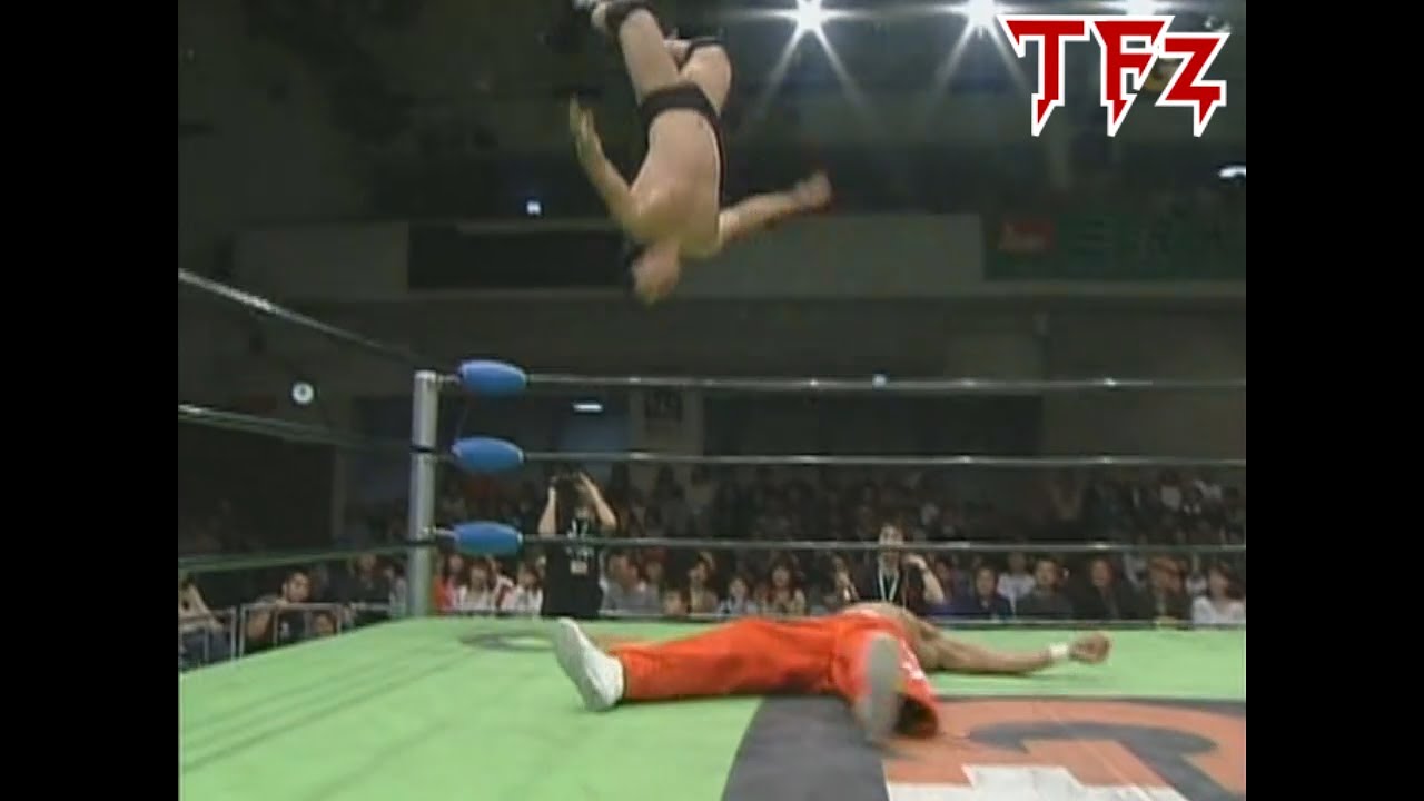 Go Shiozaki's perfect Moonsault